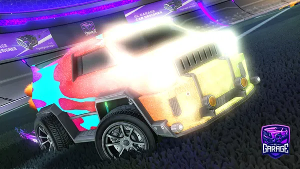 A Rocket League car design from Aqua28