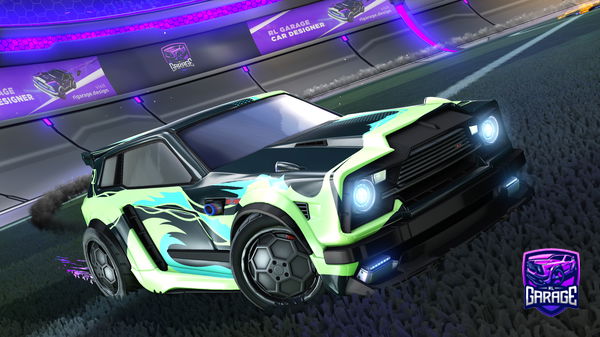 A Rocket League car design from rudinho473