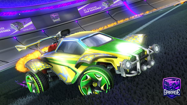 A Rocket League car design from ilikecat