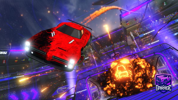 A Rocket League car design from hottiemcshottie