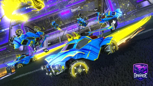 A Rocket League car design from BL4K3Y3