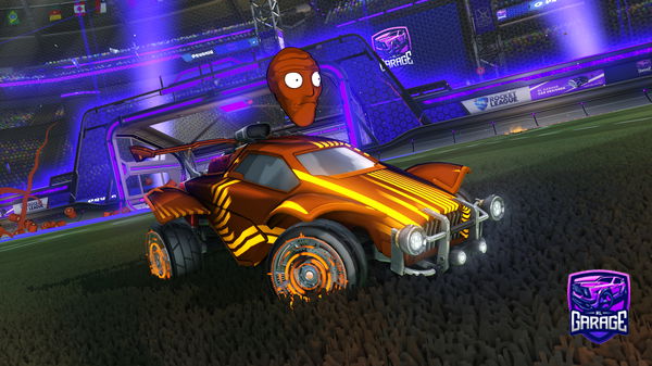 A Rocket League car design from Wiidebeest