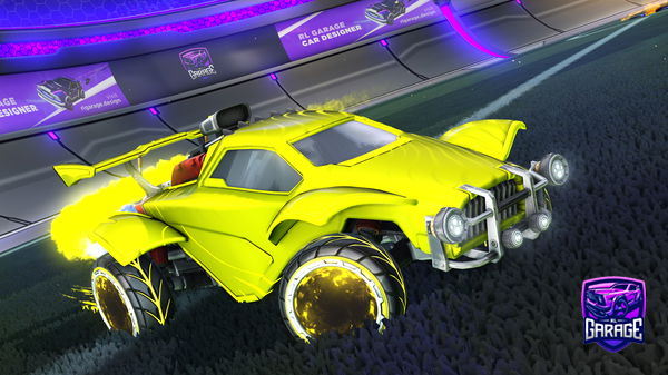 A Rocket League car design from 2K26