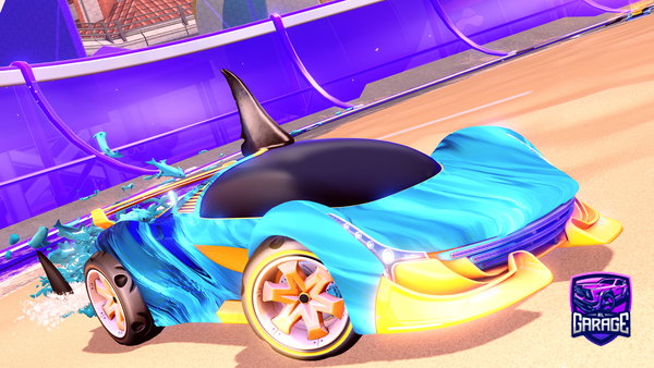 A Rocket League car design from Dinnerbone_69