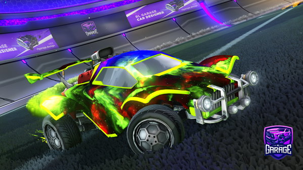 A Rocket League car design from MR27I-