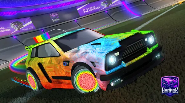 A Rocket League car design from -Fl1NT-