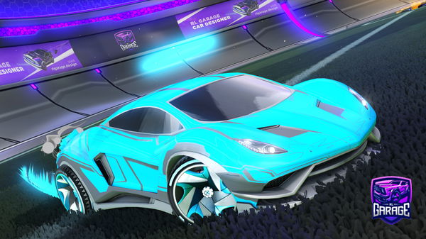 A Rocket League car design from Aqua28