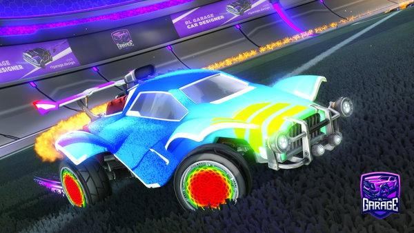 A Rocket League car design from D64s