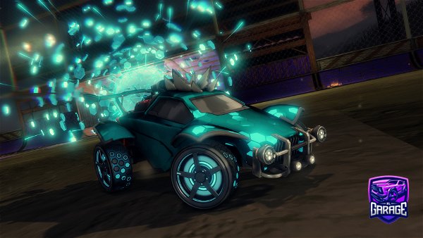 A Rocket League car design from Rayzr-