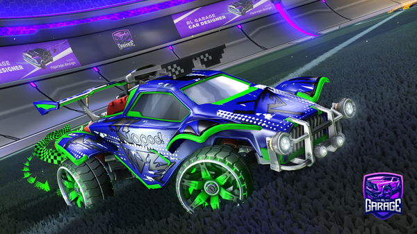 A Rocket League car design from DarkMist182