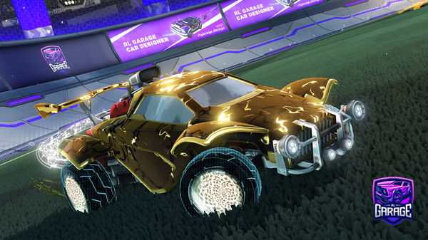 A Rocket League car design from Cat_232477