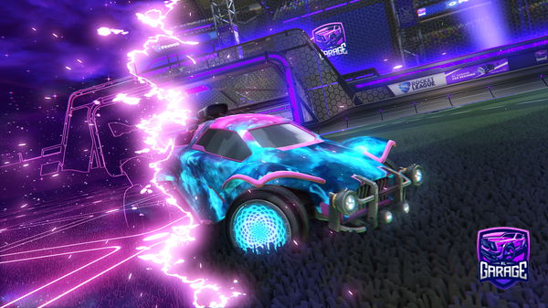 A Rocket League car design from FireFox14