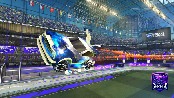 A Rocket League car design from NUMNUM_BOXED_U