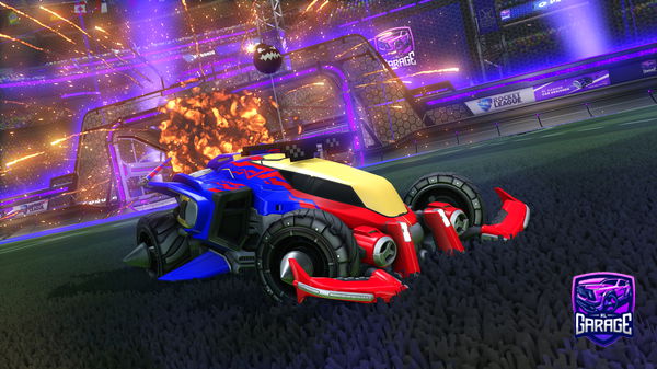A Rocket League car design from Fluffypup76