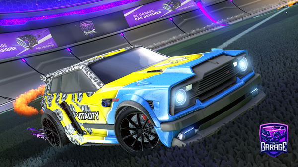 A Rocket League car design from DuckDuckRLG