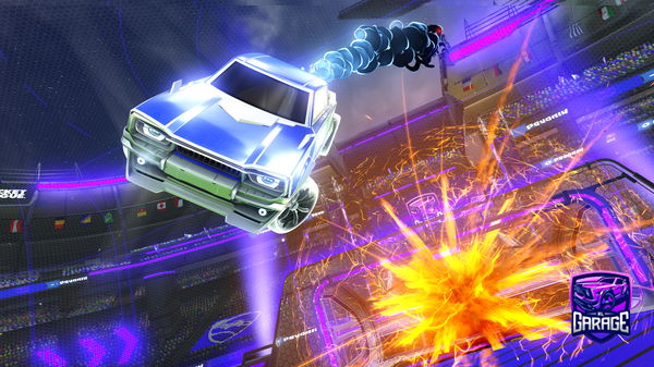 A Rocket League car design from Tech_Ed