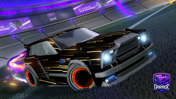 A Rocket League car design from SKLLGRMSSN