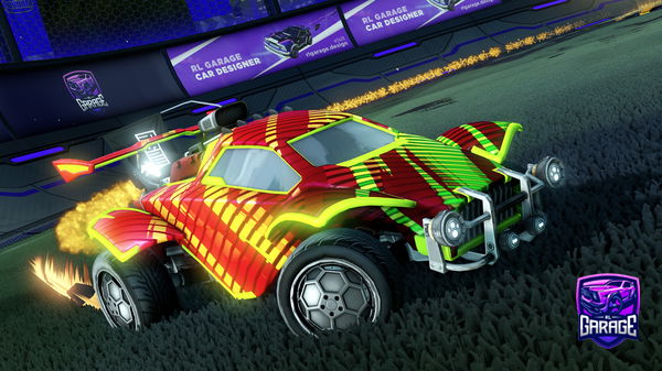 A Rocket League car design from TX456G