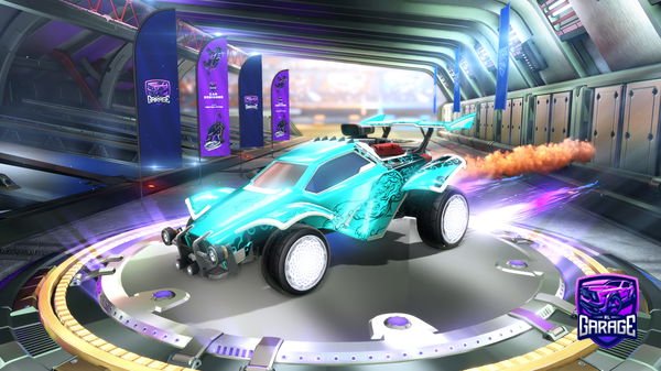 A Rocket League car design from BikerKing