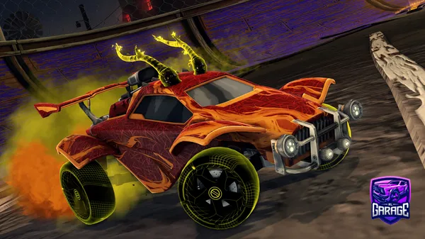 A Rocket League car design from Cosplash