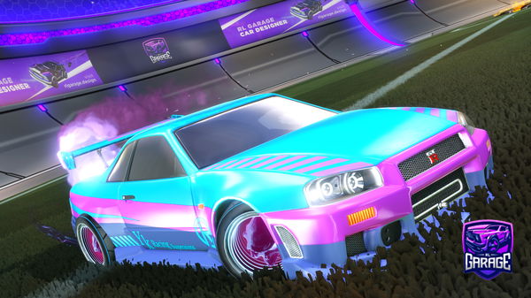 A Rocket League car design from IShowHamzah