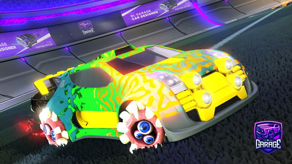 A Rocket League car design from MTGX