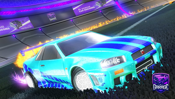 A Rocket League car design from BAZOOKA133