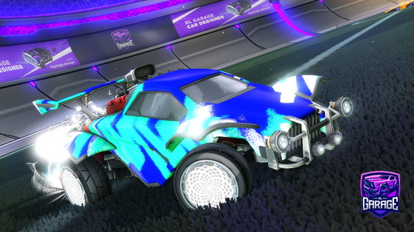 A Rocket League car design from Wohulo