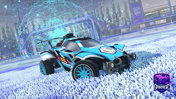 A Rocket League car design from FireFox14