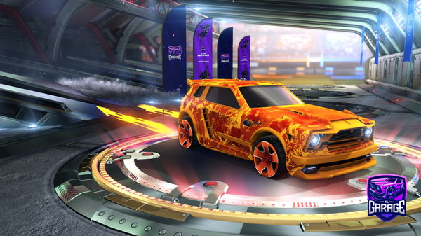 A Rocket League car design from Eastbumblefuxk
