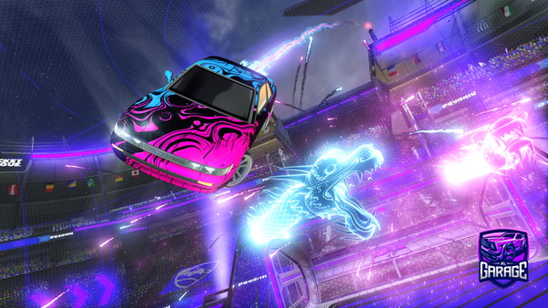 A Rocket League car design from Hussnyy