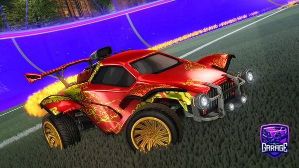 A Rocket League car design from afterglvwwwontt