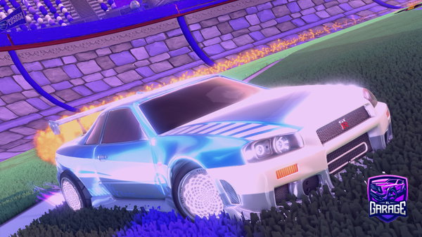 A Rocket League car design from Ishowioutube