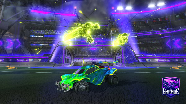 A Rocket League car design from Goldkargashik
