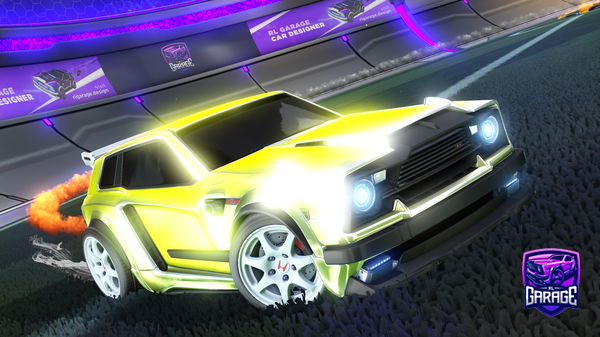 A Rocket League car design from Yarn09