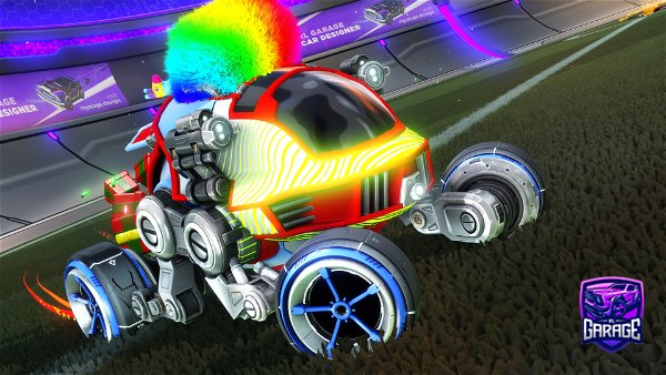 A Rocket League car design from Victorious168