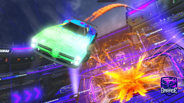 A Rocket League car design from Rhyotoxy