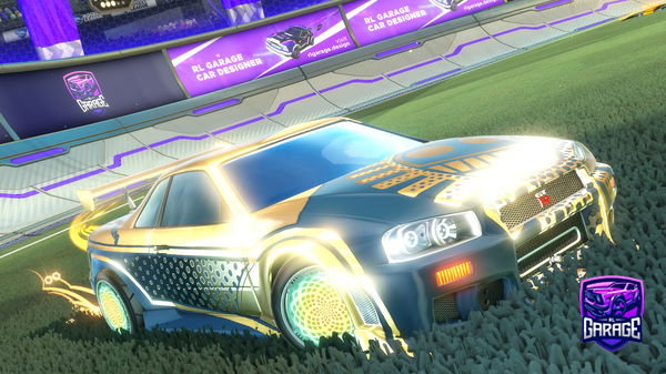 A Rocket League car design from GFuelTripp