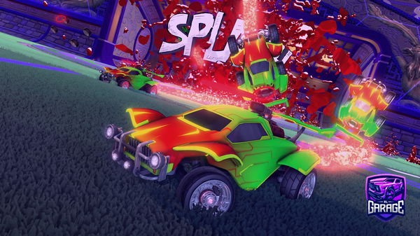 A Rocket League car design from alberito