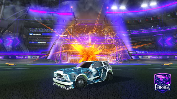 A Rocket League car design from PurpleToxix
