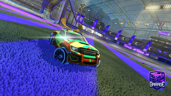 A Rocket League car design from Jugcotiz