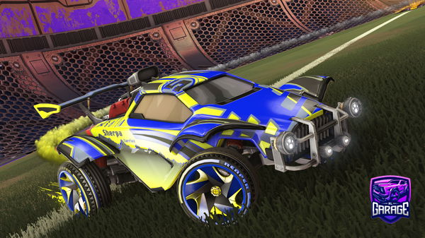 A Rocket League car design from boosted497