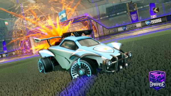 A Rocket League car design from ElNicochetXDD
