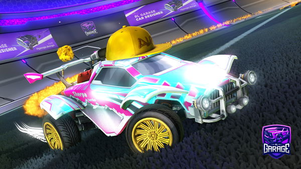 A Rocket League car design from jp18887