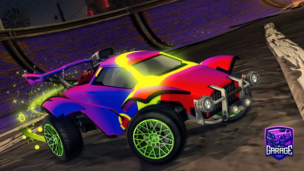 A Rocket League car design from Verrkami