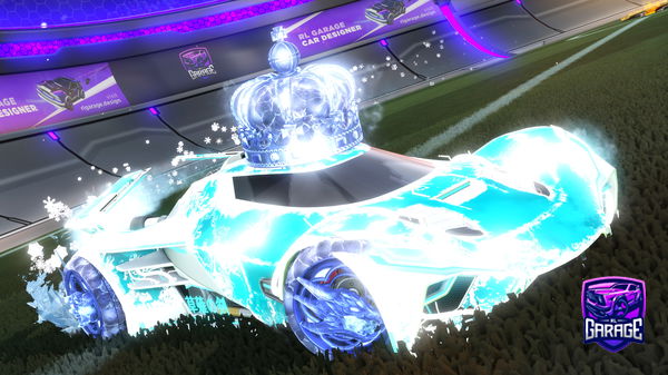 A Rocket League car design from Uhhluminate