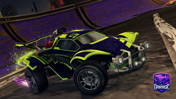 A Rocket League car design from XxDuphyxX