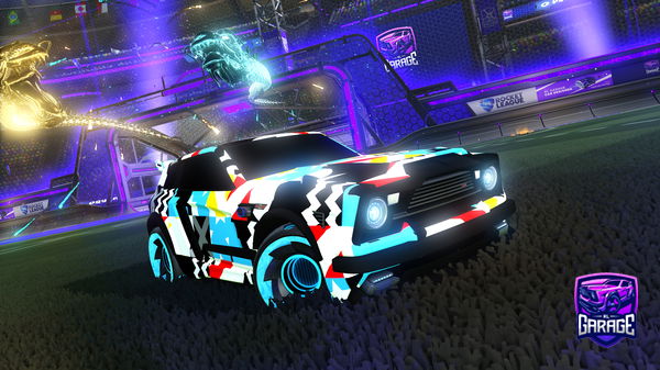 A Rocket League car design from BOBALOBAYOUS