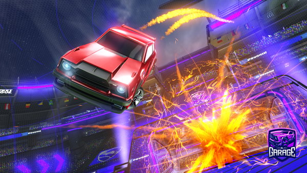 A Rocket League car design from dogseaaa