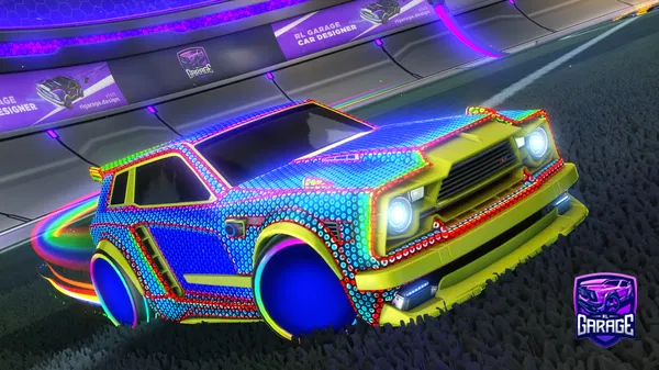 A Rocket League car design from ticarbide